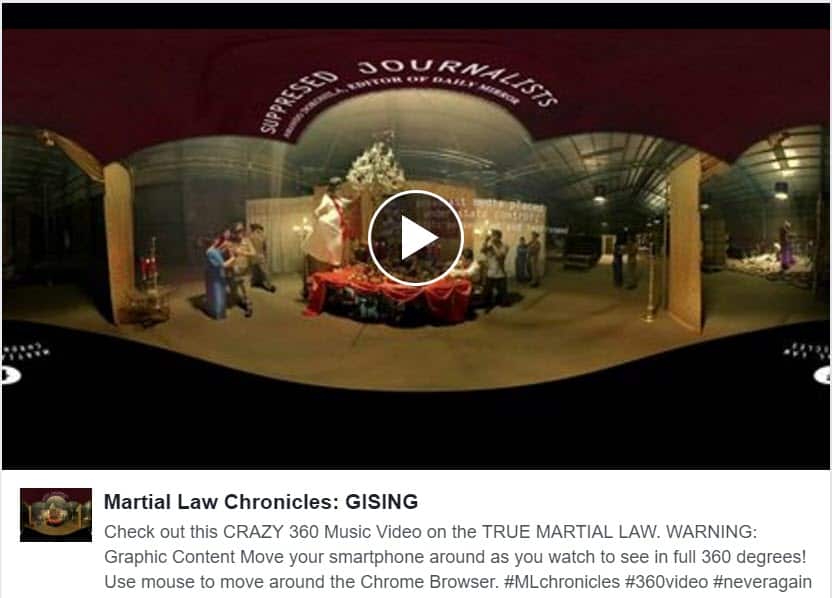 GISING.  Martial Law 360 Music Video