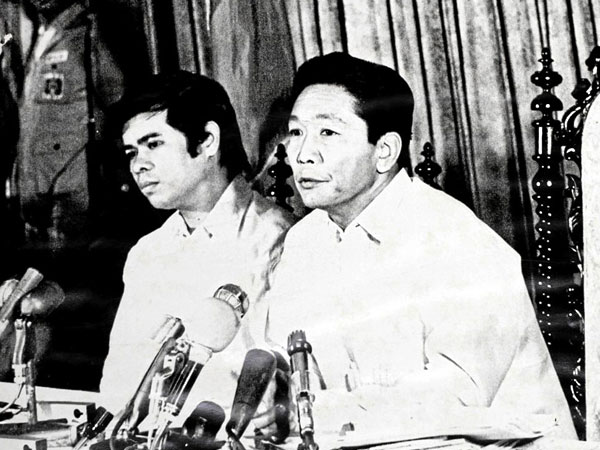 MARCOS IMPOSES MARTIAL LAW IN 1971