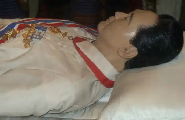 Marcos 'body' still in Batac mausoleum after burial 1