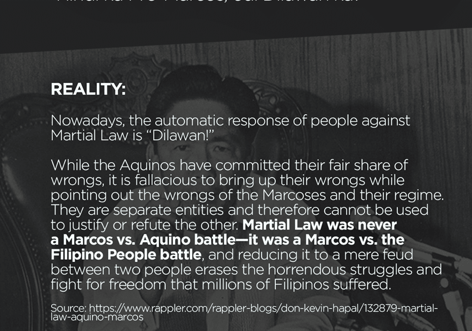 Martial law is not just about Aquino and Marcos