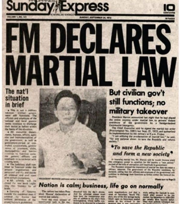 Important Documents On Teaching Ferdinand Marcos’ Martial Law
